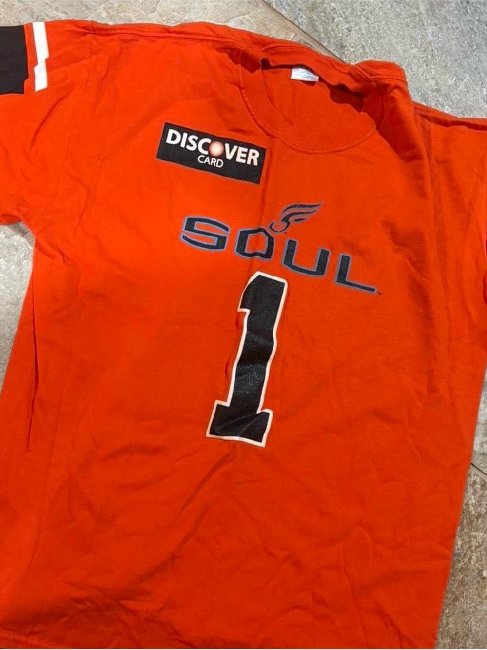 Jerzees Philadelphia Soul Orange Football Jersey XL